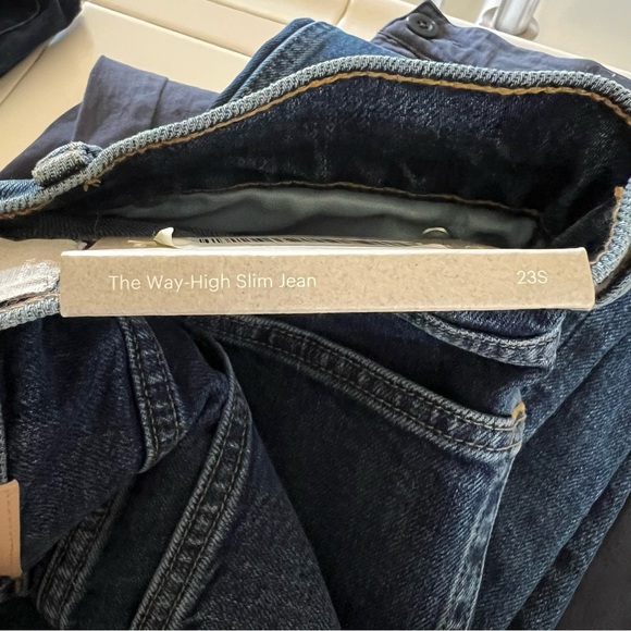 NWT Everlane Way-High Slim Jeans Dark Wash size 23S - Picture 13 of 13